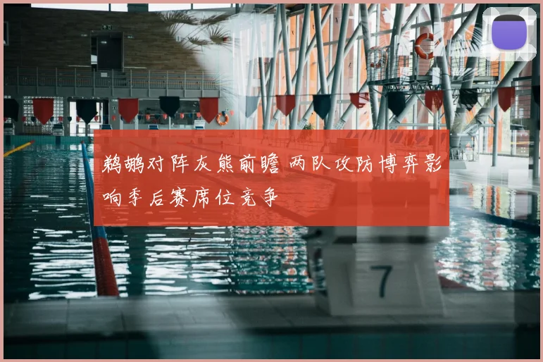 鹈鹕对阵灰熊前瞻 两队攻防博弈影响季后赛席位竞争